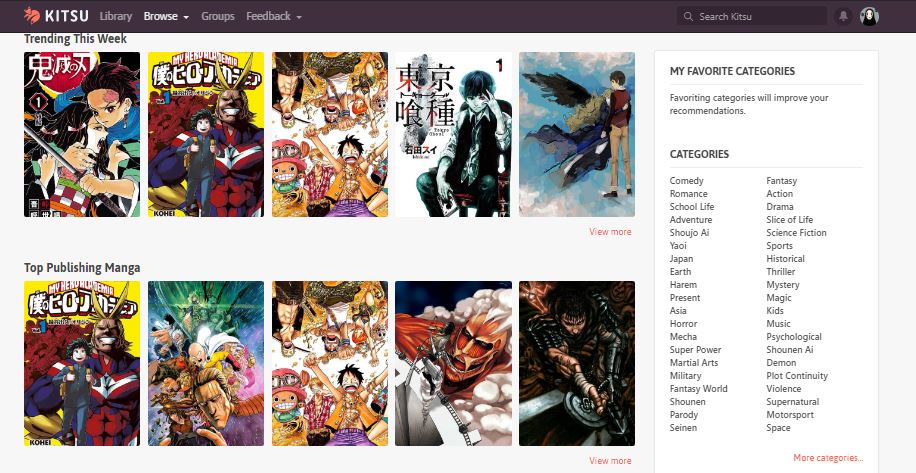 Kitsu: una alternativa a MyAnimeList