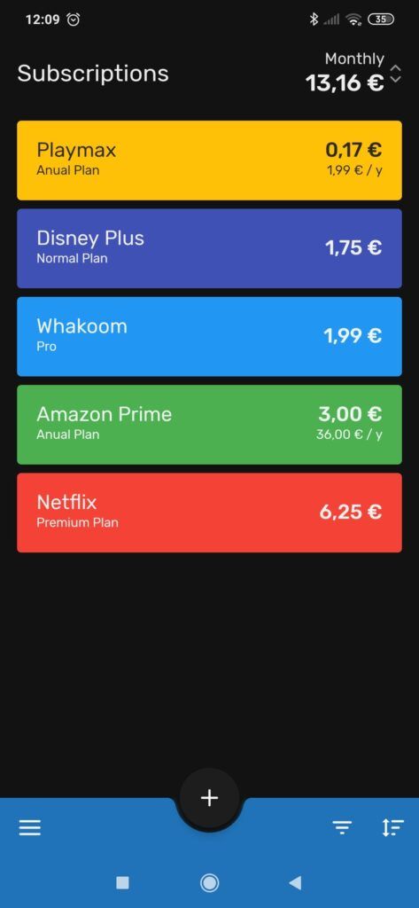 app para saber lo que gastamos en plataformas