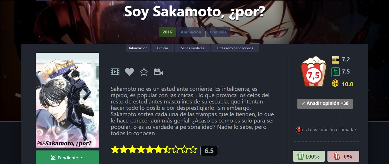 Soy Sakamoto ¿Por? llegará doblado a Jonu Play