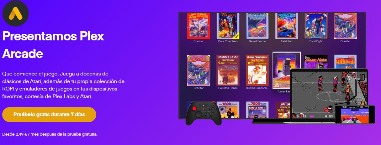 Plex se une a Atari para traernos el servicio de Plex Arcade